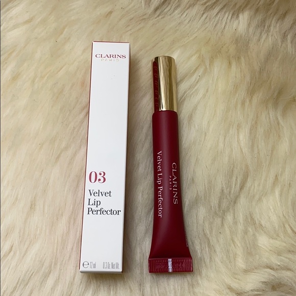 2/$25 Clarins Velvet Lip Perfector 03 -Velvet Red - Picture 5 of 8